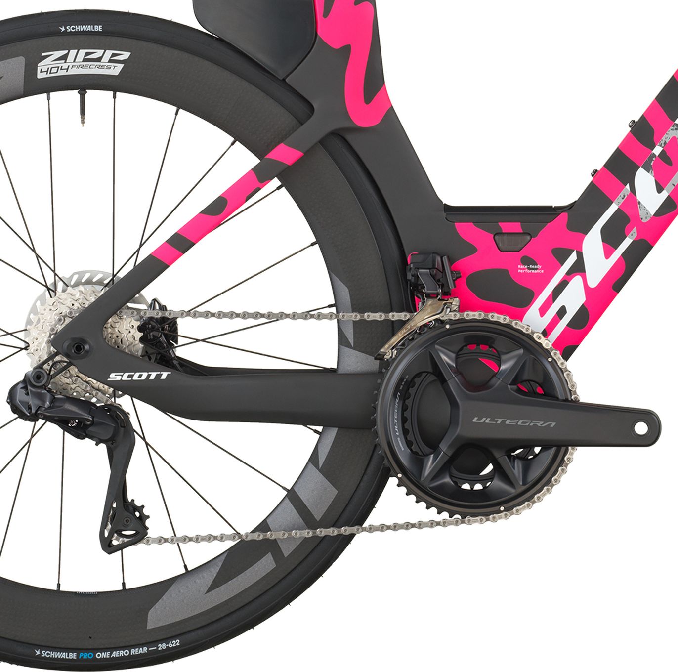 Vélo de Triathlon Scott Plasma RC Pro Shimano Ultegra Di2 12V 700 mm Noir/Rose 2026