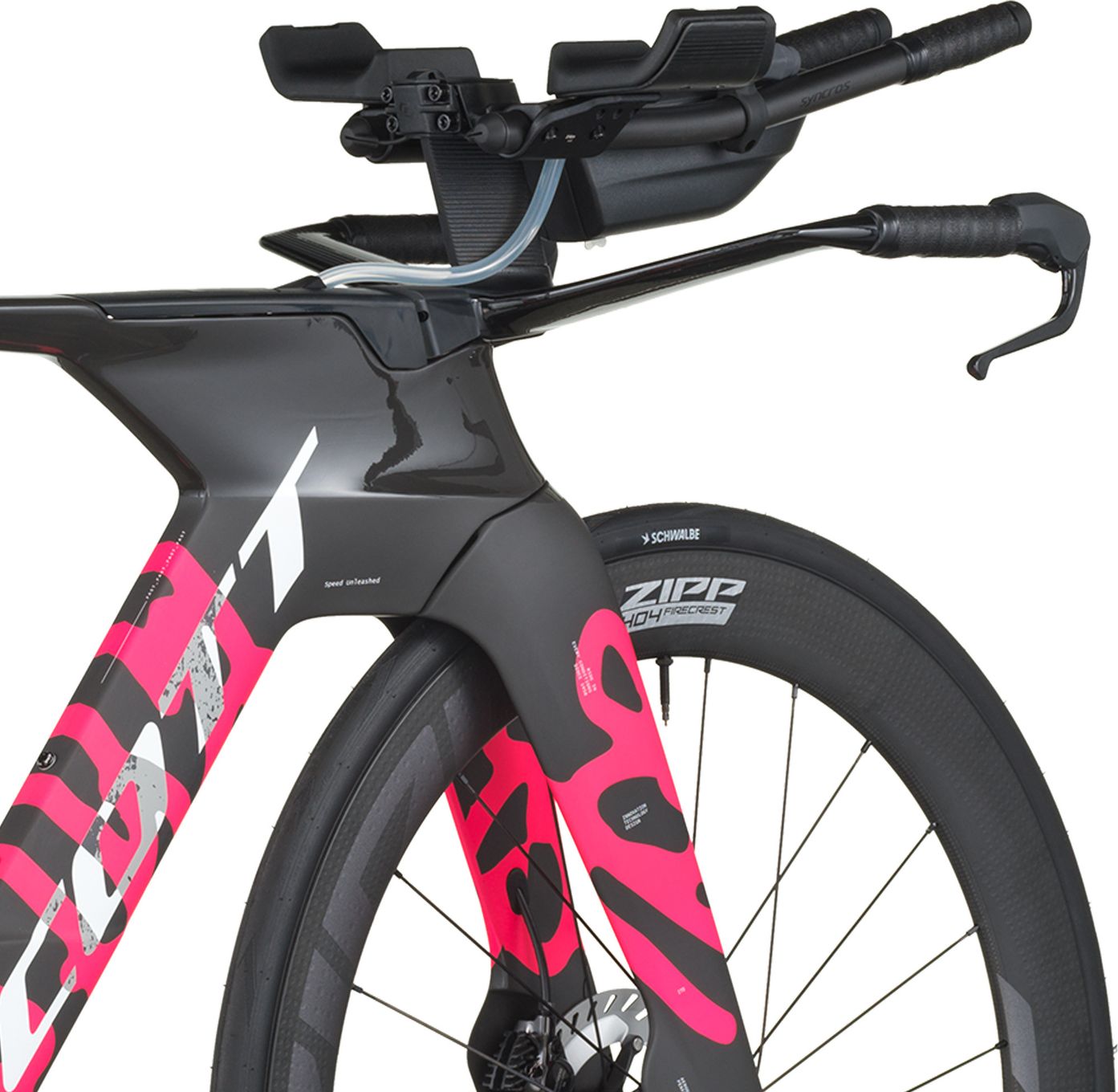 Vélo de Triathlon Scott Plasma RC Pro Shimano Ultegra Di2 12V 700 mm Noir/Rose 2026