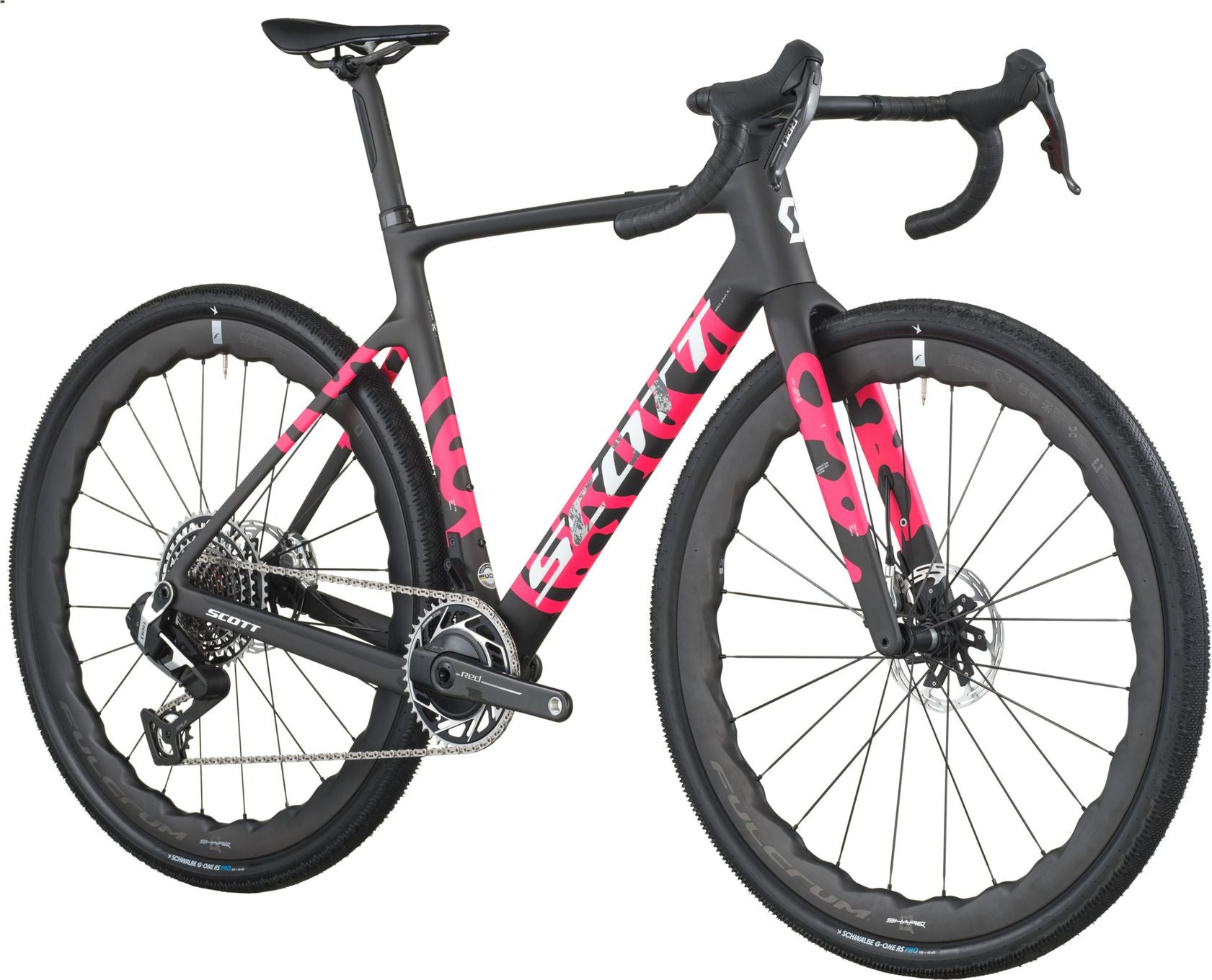 Vélo de Gravel Scott Addict Gravel RC Sram Red XPLR AXS 13V 700 mm Noir/Rose 2026