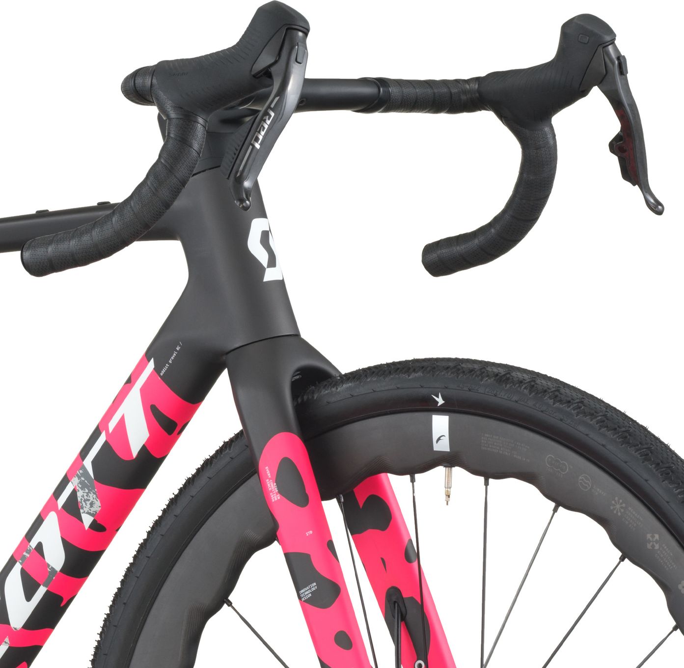 Vélo de Gravel Scott Addict Gravel RC Sram Red XPLR AXS 13V 700 mm Noir/Rose 2026