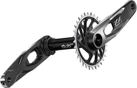 Pédalier Sram XX DH T-Type DUB Wide 34 Dents 7V CL55 Noir (Sans Boitier)