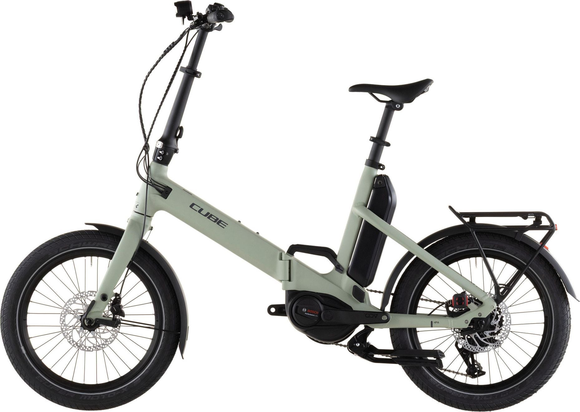 Vélo Pliant Électrique Cube Fold Hybrid 545 Shimano Cues 9V 545 Wh 20'' Vert Pea 2026