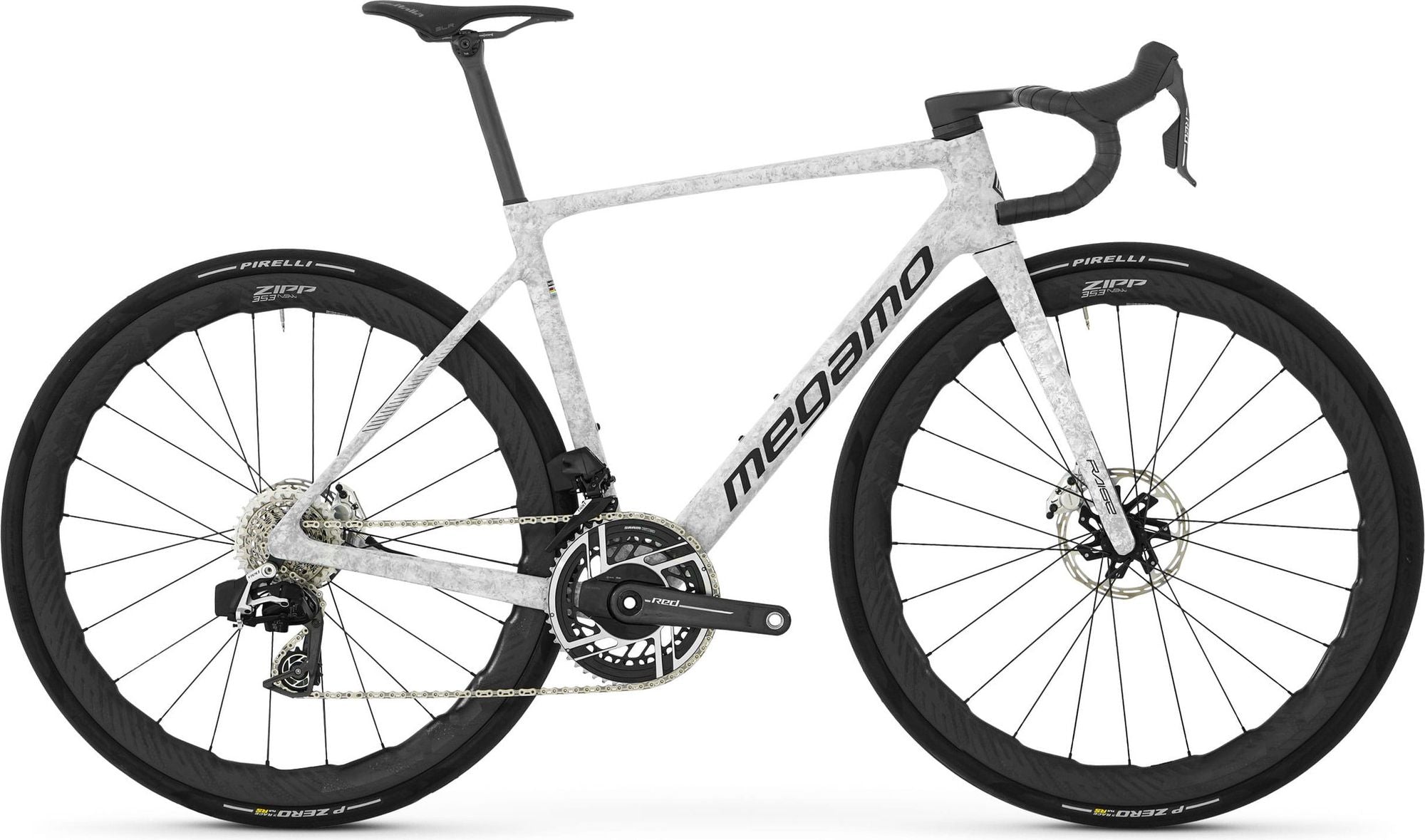 Vélo de Route Megamo Raise 00 Sram Red AXS 12V 700 mm Blanc/Gris 2026