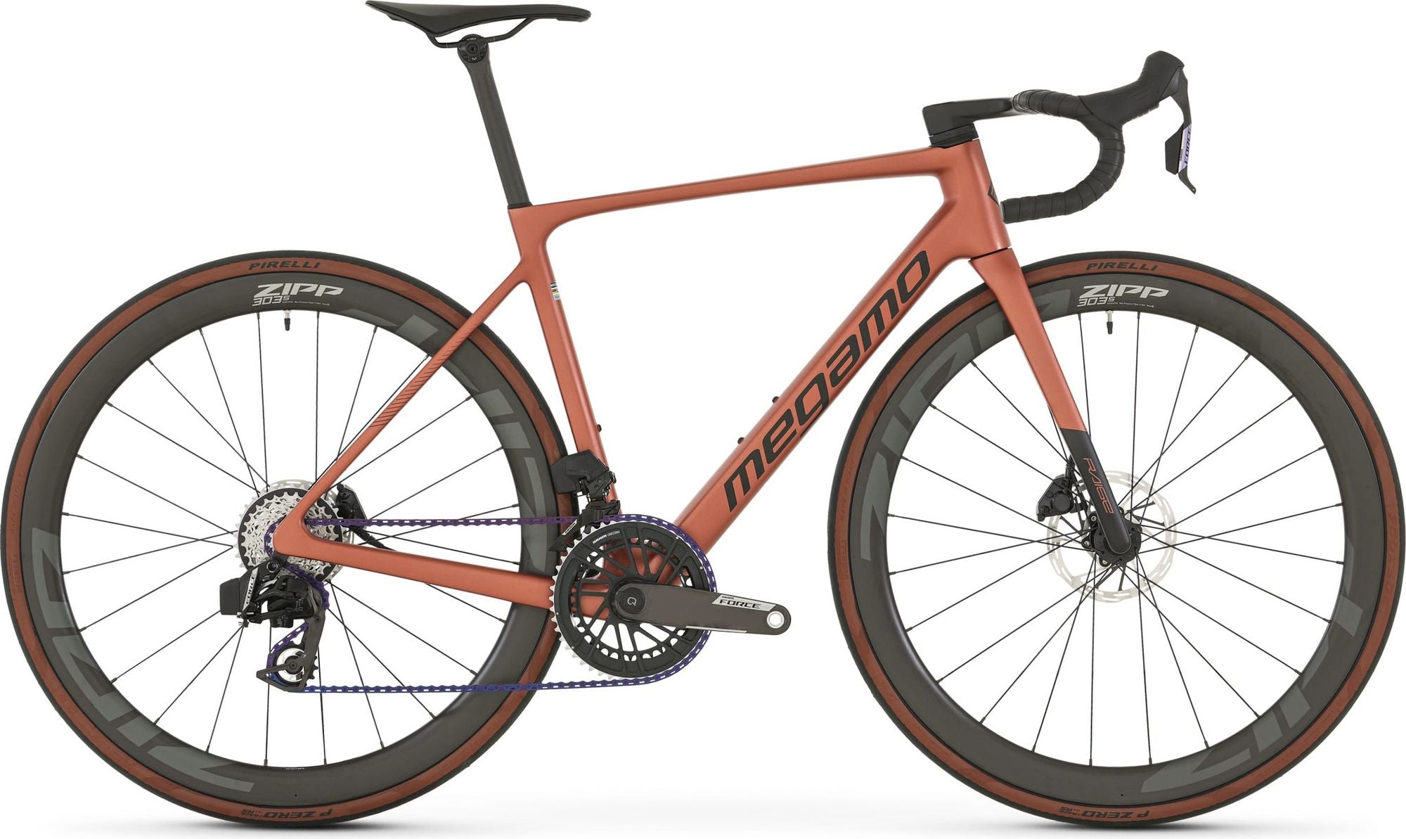Vélo de Route Megamo Raise 04 Sram Force AXS 12V 700 mm Marron 2026