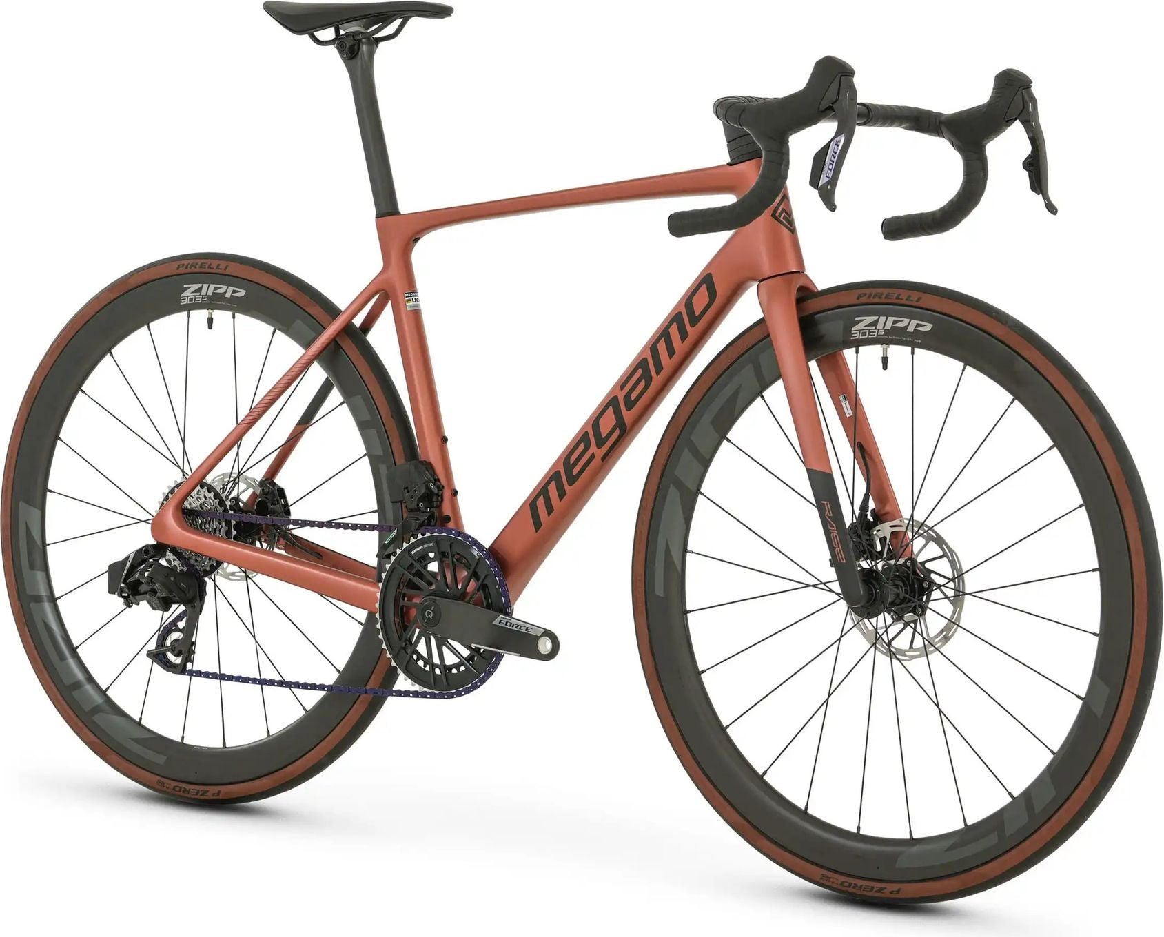 Vélo de Route Megamo Raise 04 Sram Force AXS 12V 700 mm Marron 2026