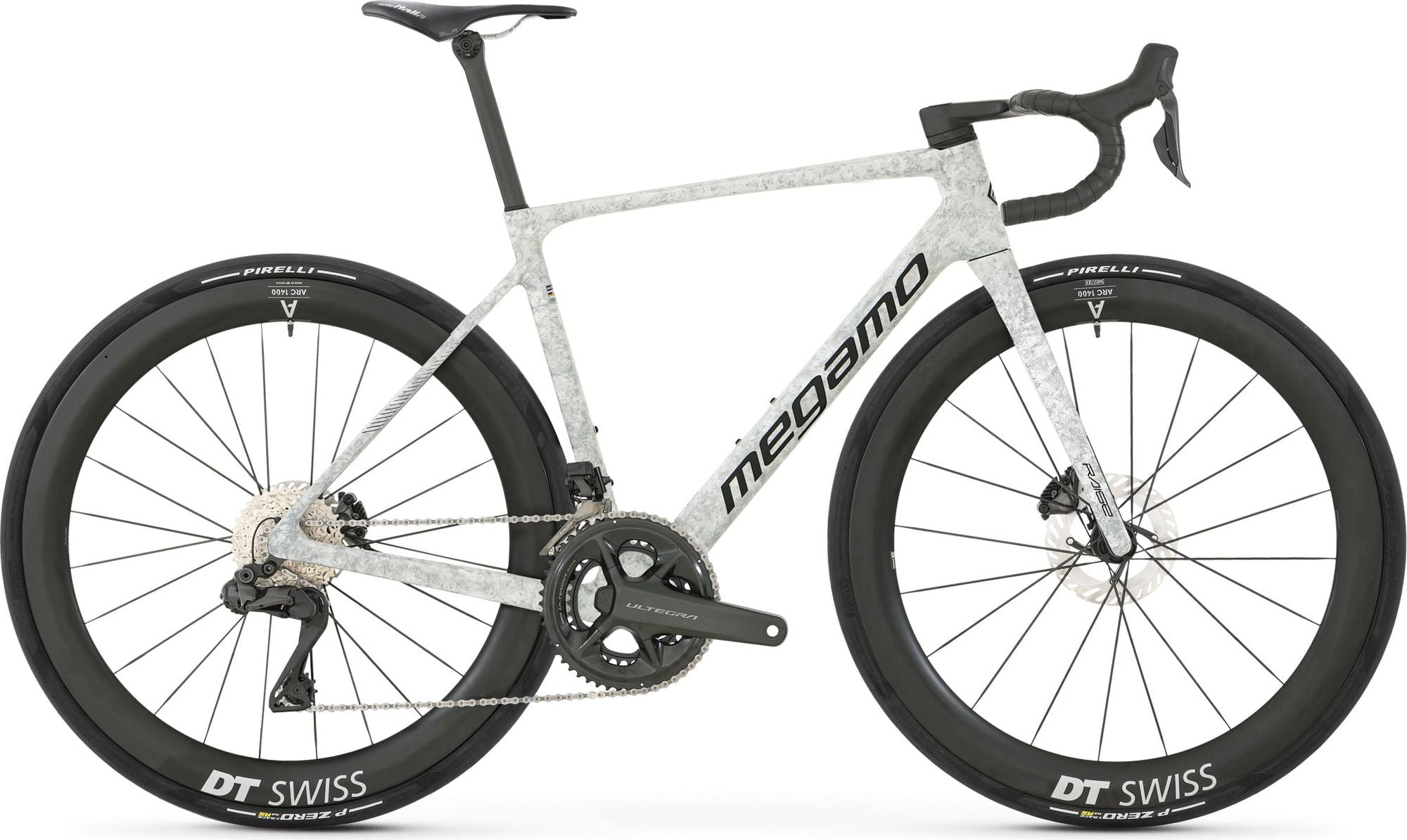 Vélo de Route Megamo Raise 03 Shimano Ultegra Di2 12V 700 mm Blanc/Gris 2026