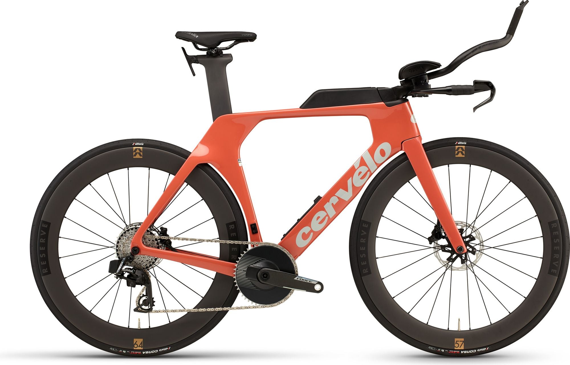 Vélo de Triathlon Cervélo P-Series Sram Force AXS 12V 700 mm Orange