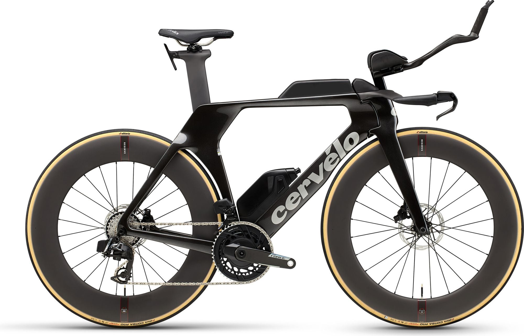 Vélo de Triathlon Cervélo P5 Sram Force AXS 12V 700 mm Noir