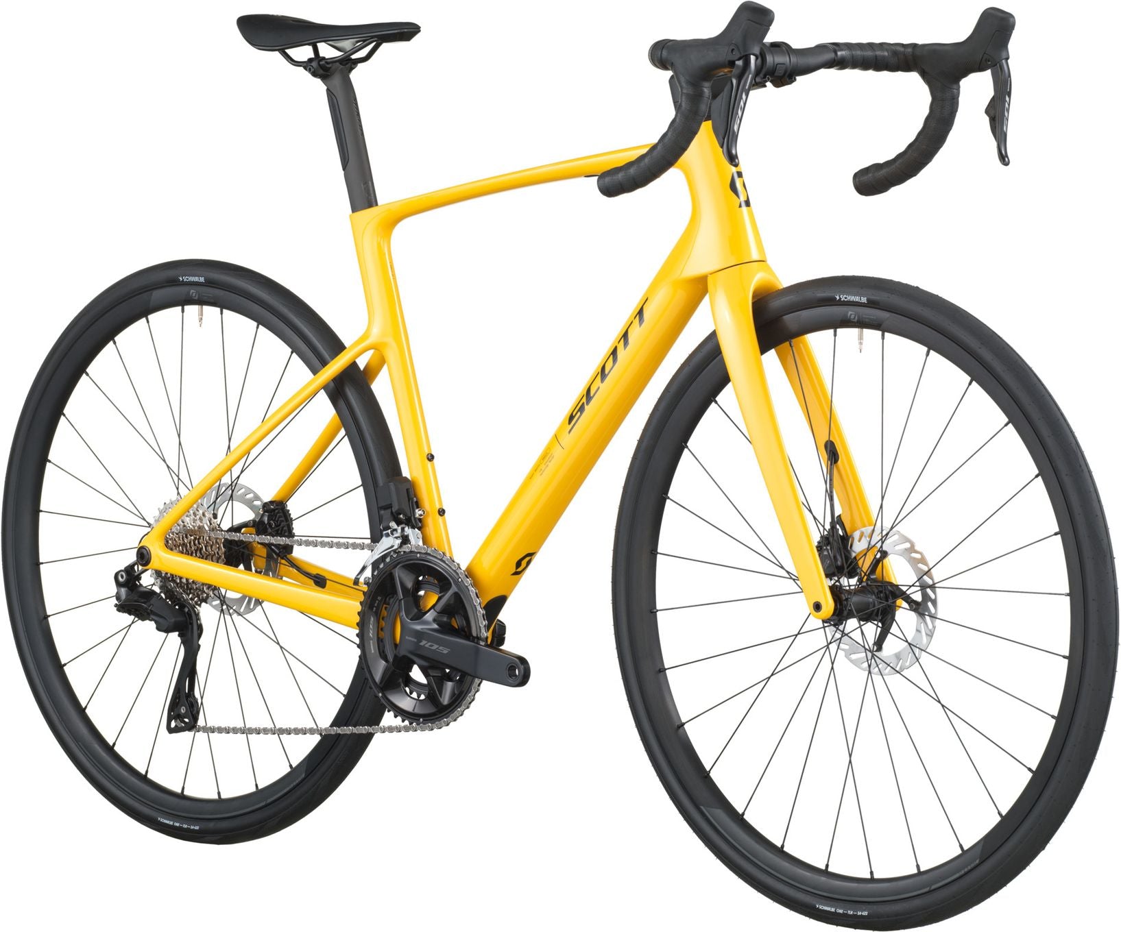 Vélo de Route Scott Addict 40 Shimano 105 Di2 12V 700 mm Jaune 2026