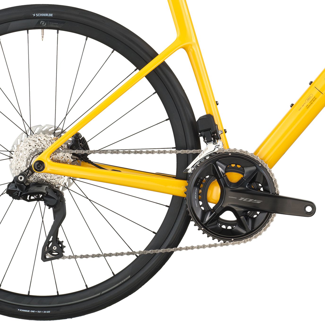 Vélo de Route Scott Addict 40 Shimano 105 Di2 12V 700 mm Jaune 2026