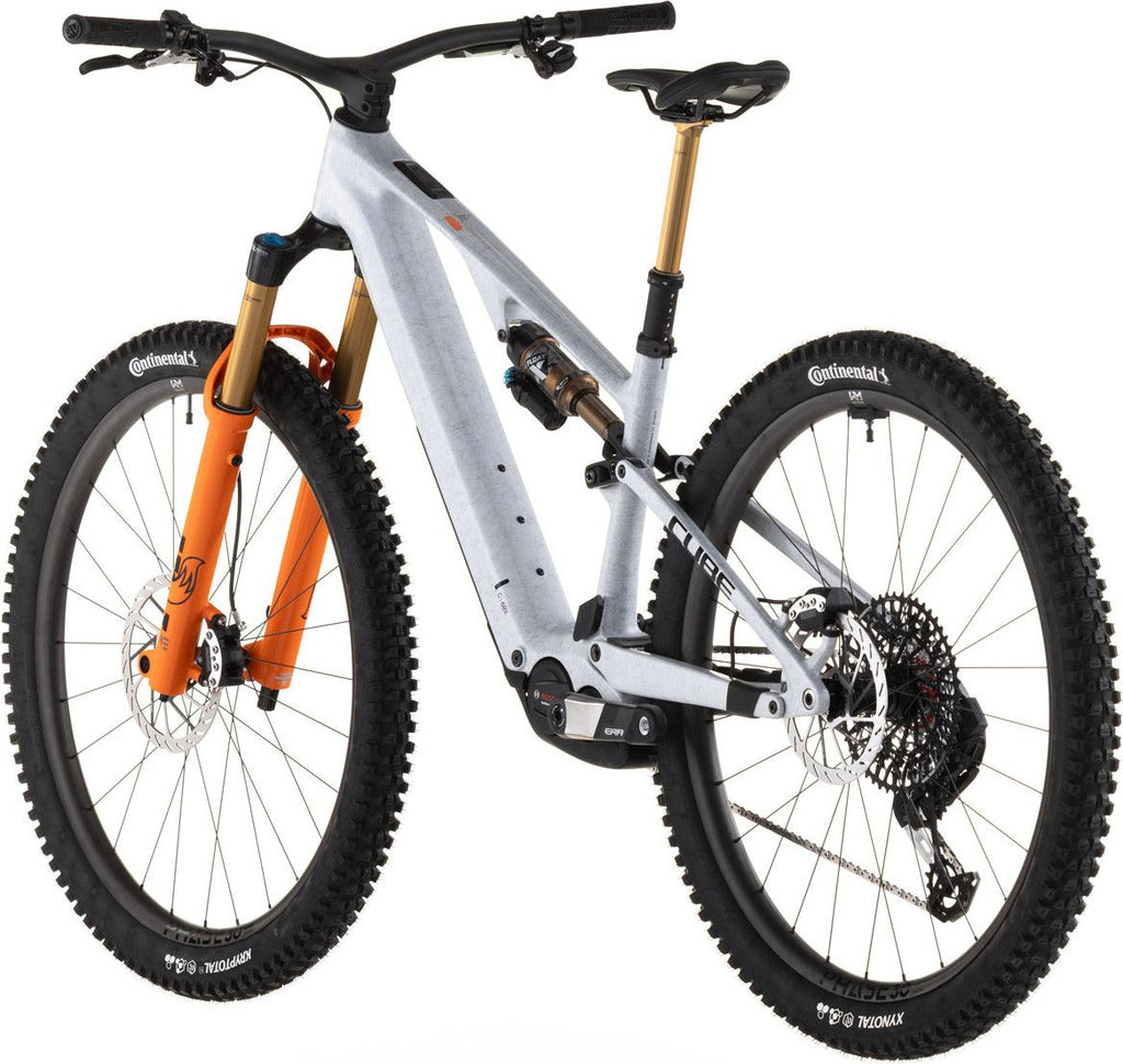 VTT Électrique Tout-Suspendu Cube AMS Hybrid One44 C:68X Super TM 400X Sram 12V 400 Wh Bosch 60 Nm 29'' Gris Fog Fibre 2026