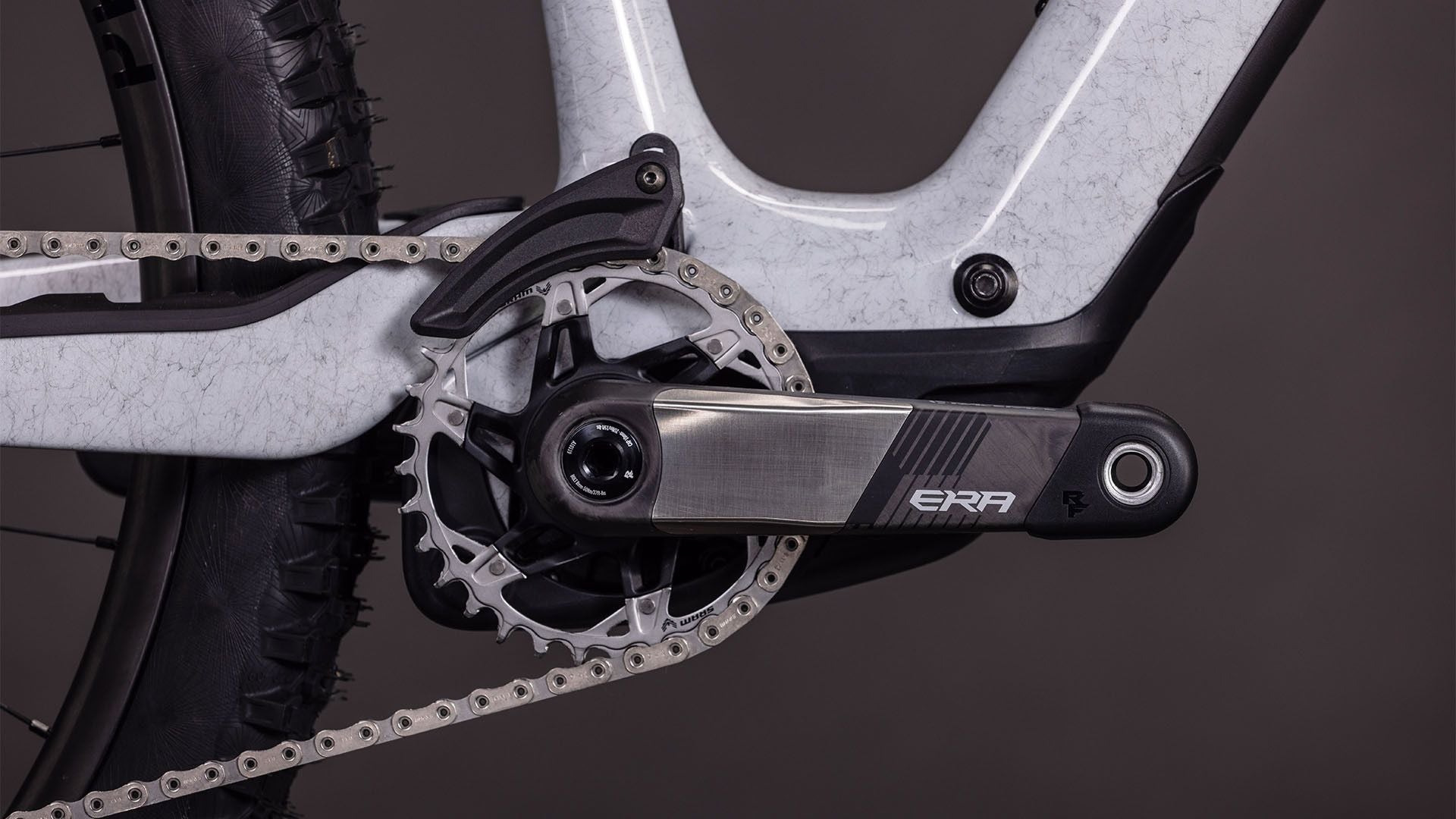 VTT Électrique Tout-Suspendu Cube AMS Hybrid One44 C:68X Super TM 400X Sram 12V 400 Wh Bosch 60 Nm 29'' Gris Fog Fibre 2026