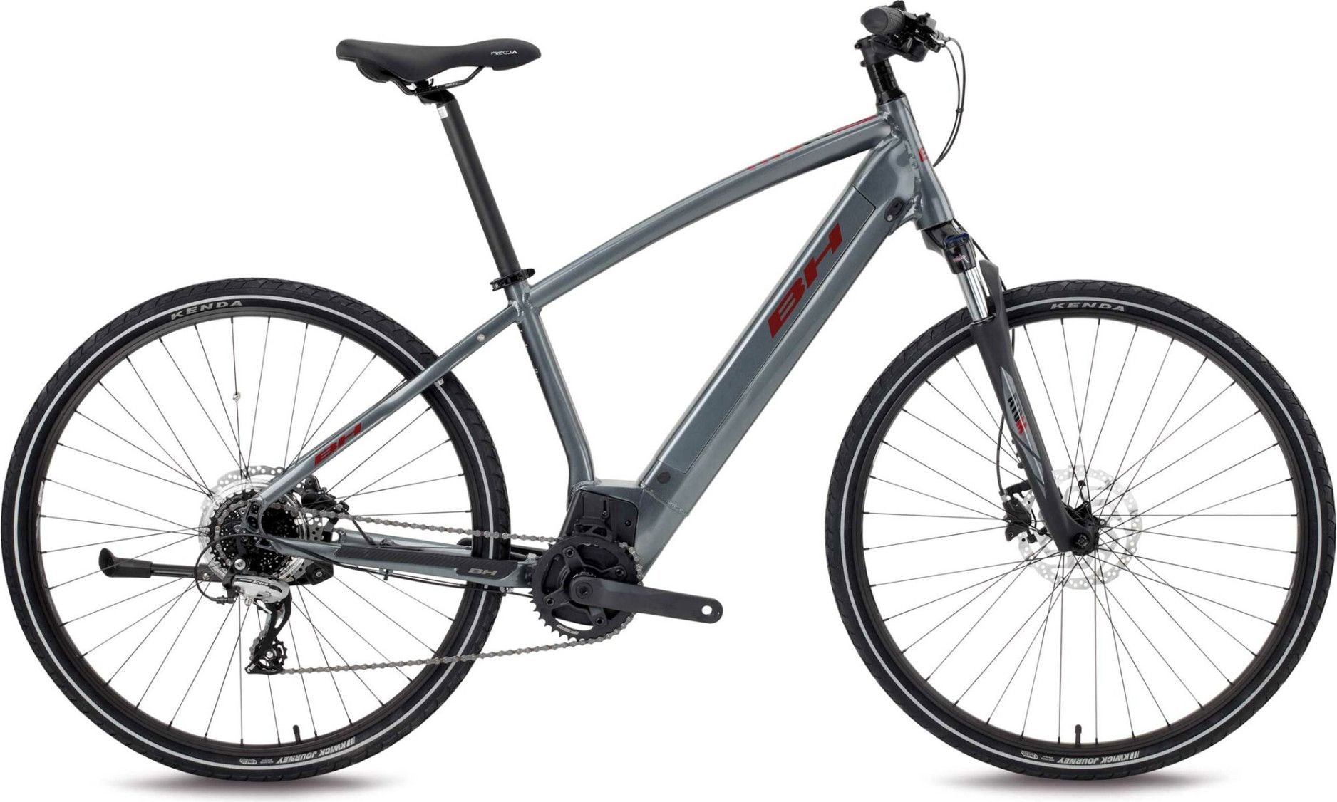VTC Électrique BH Atom Cross Shimano Acera 8V 500 Wh 700 mm Gris Plata T.M 165/177cm - Produit Reconditionné
