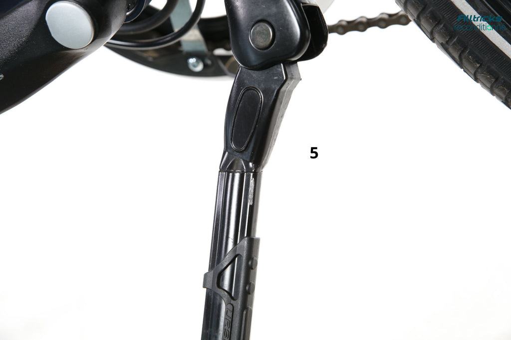 Vélo de Ville Électrique Mixte Bicyklet Claude Shimano Tourney 7V 500 Wh 700 mm Bleu Nuit Mat Marron T.48 167/185cm - Produit Reconditionné