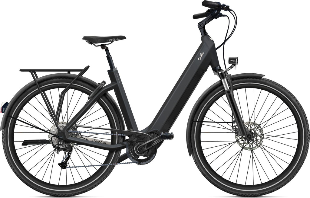 VTC Électrique O2 Feel iSwan Explorer Univ 6.2 Shimano Alivio 9V 540 Wh 27.5'' Noir Intense T.M 170/190cm - Produit Reconditionné