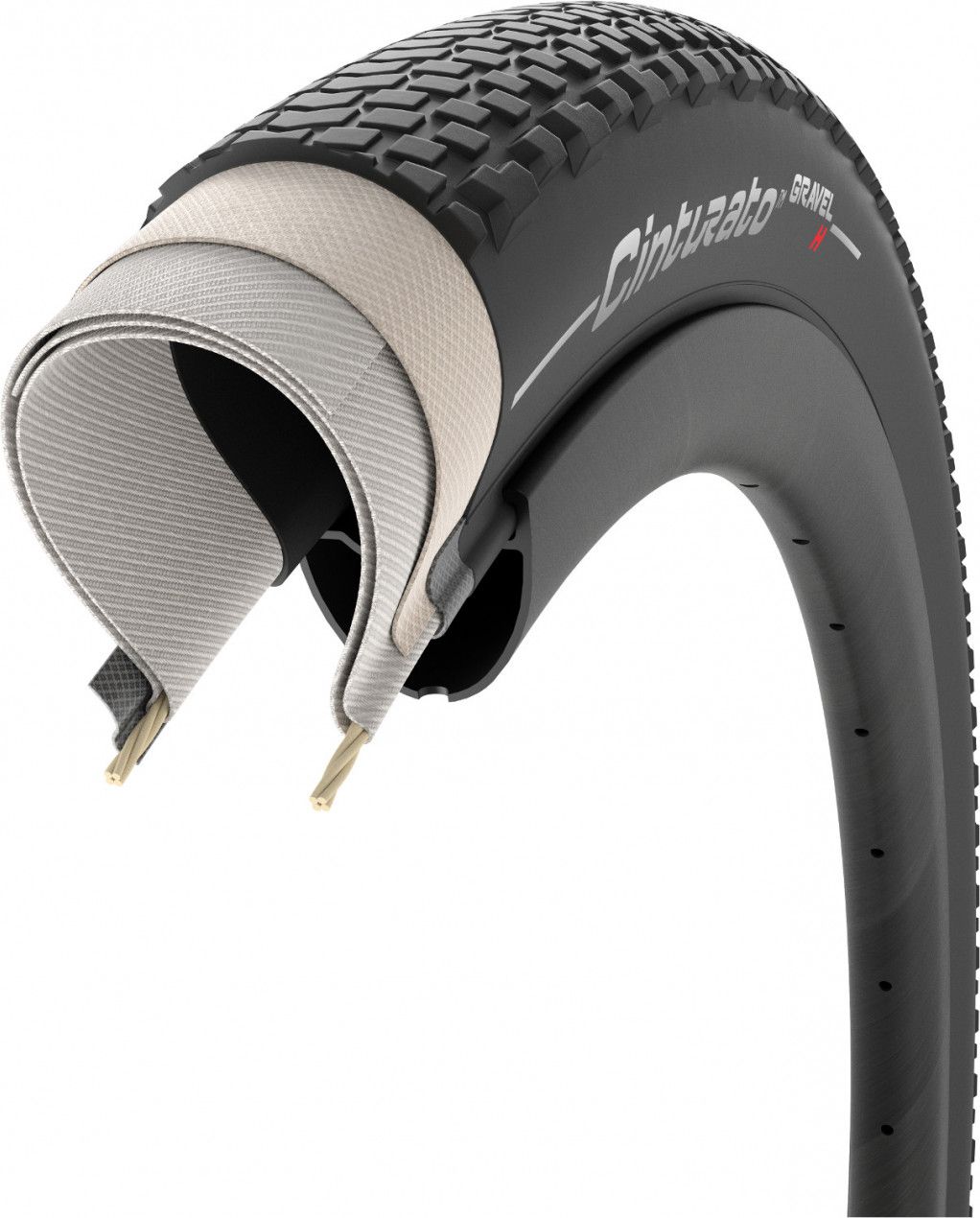 Pneu Pirelli Cinturato Gravel H 650b Tubeless Ready P-Line Noir