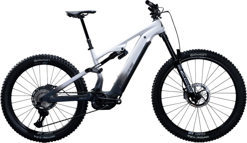 VTT Électrique Tout-Suspendu Lapierre Overvolt AM CF 10.8 Shimano 12V 800Wh Bosch 120 Nm MX (29/27.5'') Blanc/Gris2026