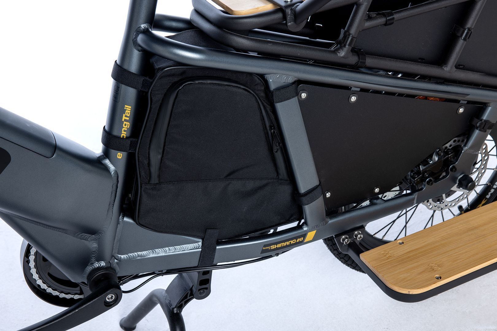 Cargobike Électrique, E-Long Tail, Aluminium, SHIMANO ALTUS 7v, Autonomie jusqu'a 90km, Baterrie 48V 13Ah