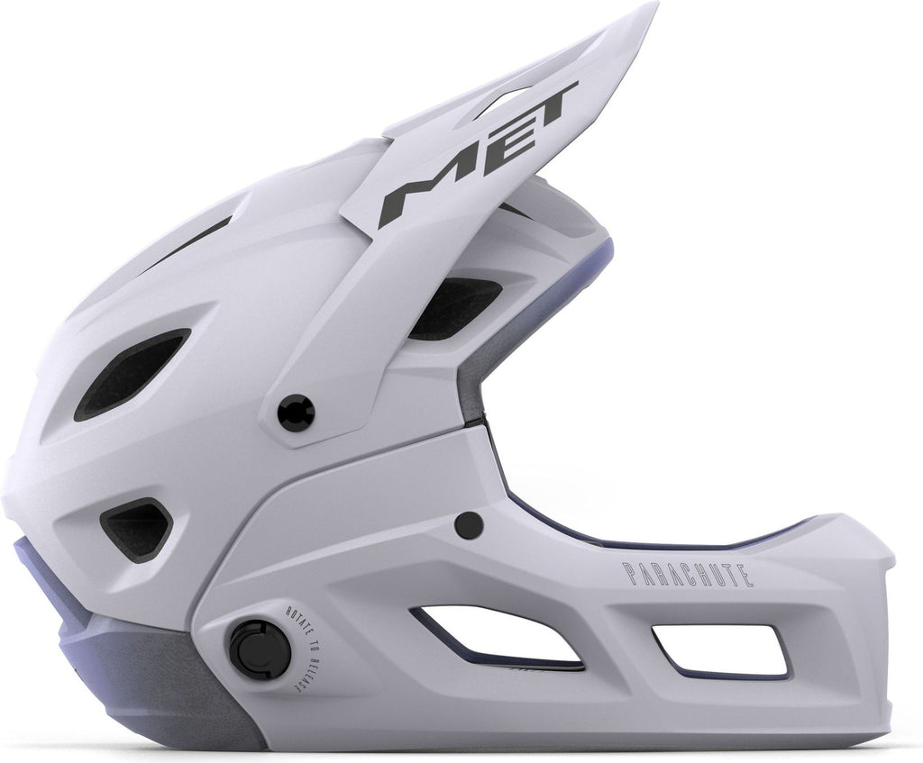 Casque avec Mentonnière Amovible Met Parachute MCR Mips Lila Mat