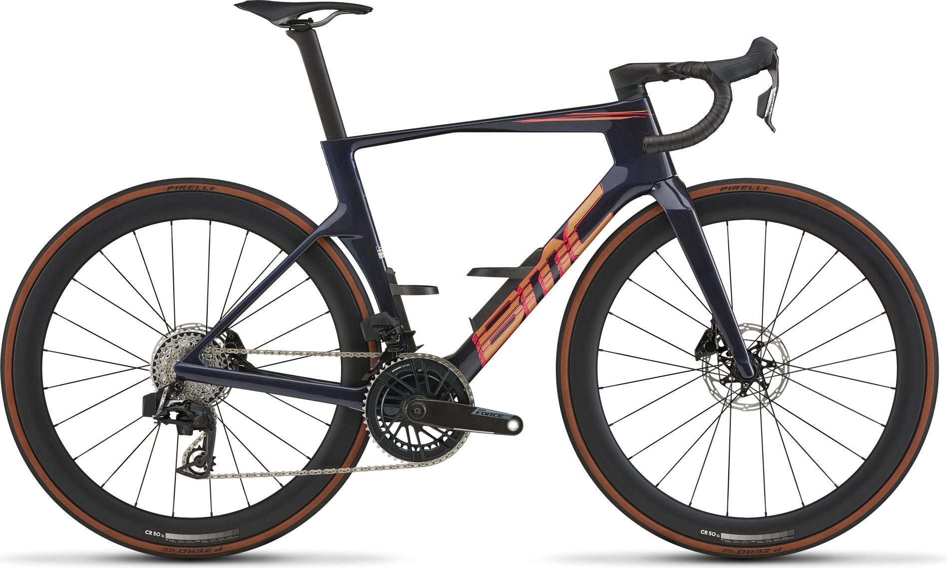 Vélo de Route BMC Teammachine R 01 Three Sram Force AXS 12V 700mm Bleu/Orange 2027
