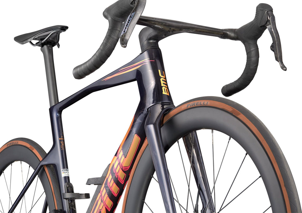 Vélo de Route BMC Teammachine R 01 Three Sram Force AXS 12V 700mm Bleu/Orange 2027
