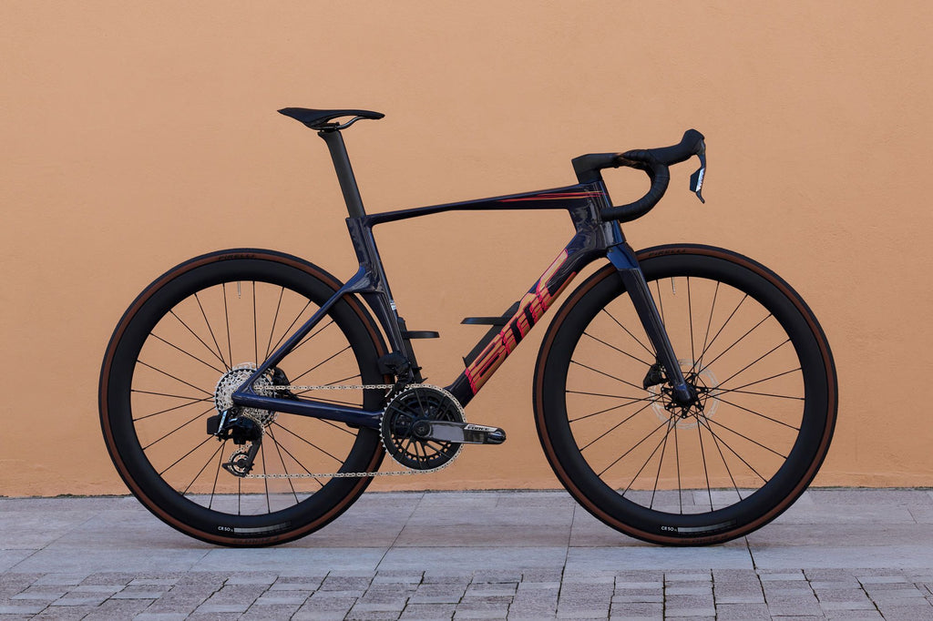 Vélo de Route BMC Teammachine R 01 Three Sram Force AXS 12V 700mm Bleu/Orange 2027