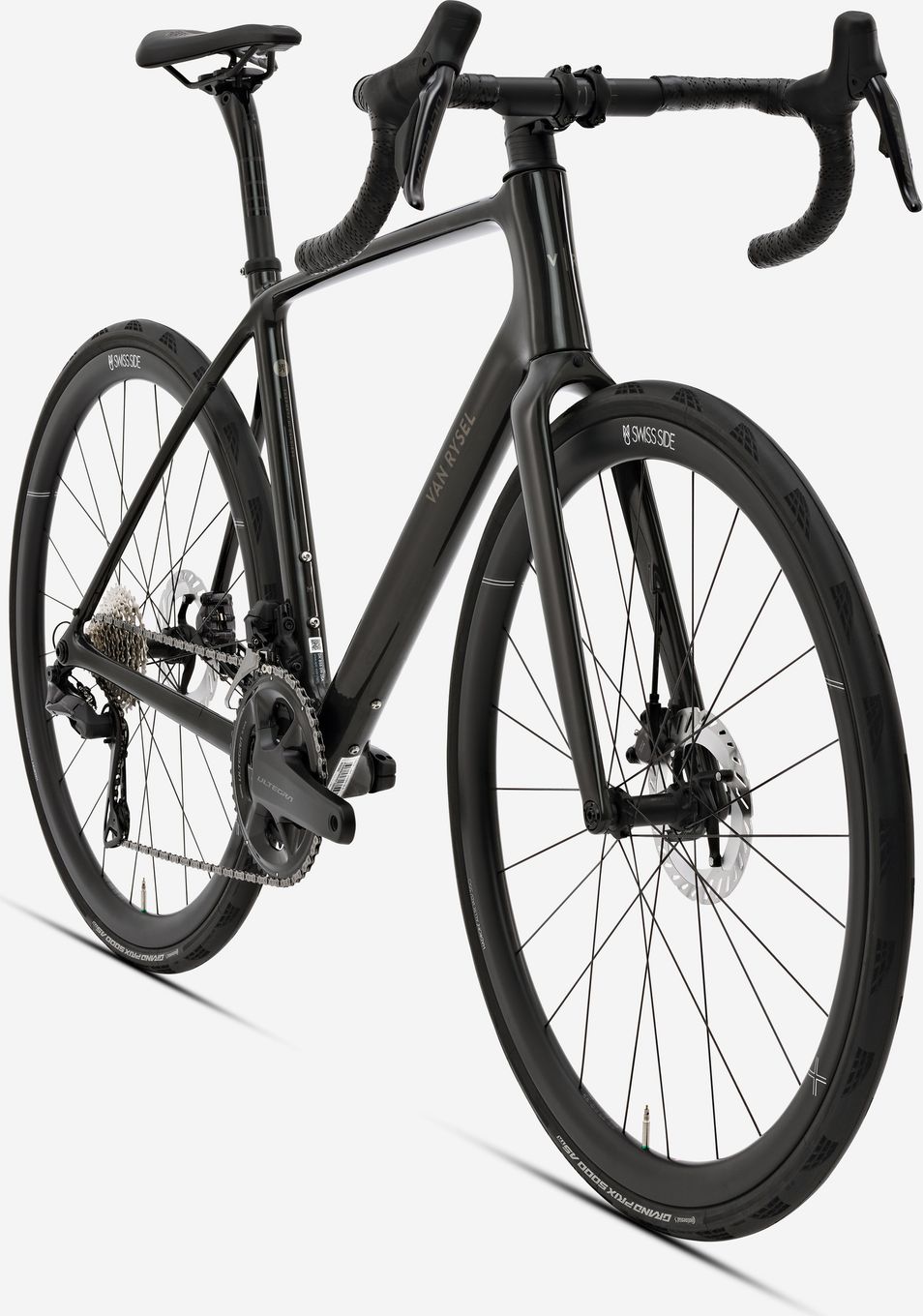 Vélo de Route Van Rysel EDR CF Ultra Shimano Ultegra Di2 12V 700mm Noir