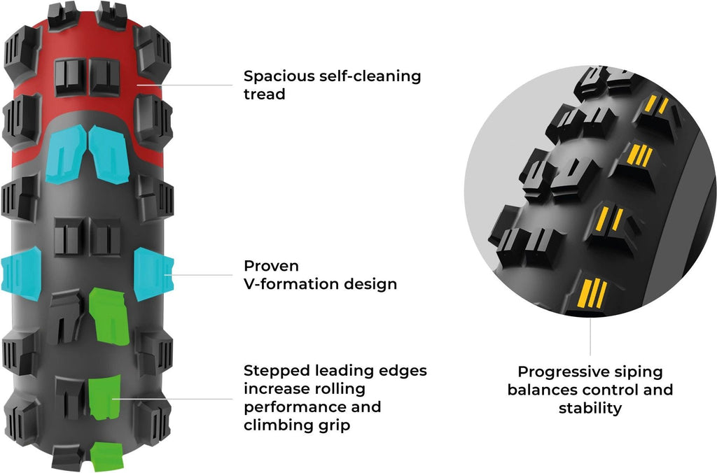 Pneu VTT Vittoria Mazza Trail 27.5'' Tubeless Ready Souple Anti-Puncture Belt Graphene 4Compound Formulation