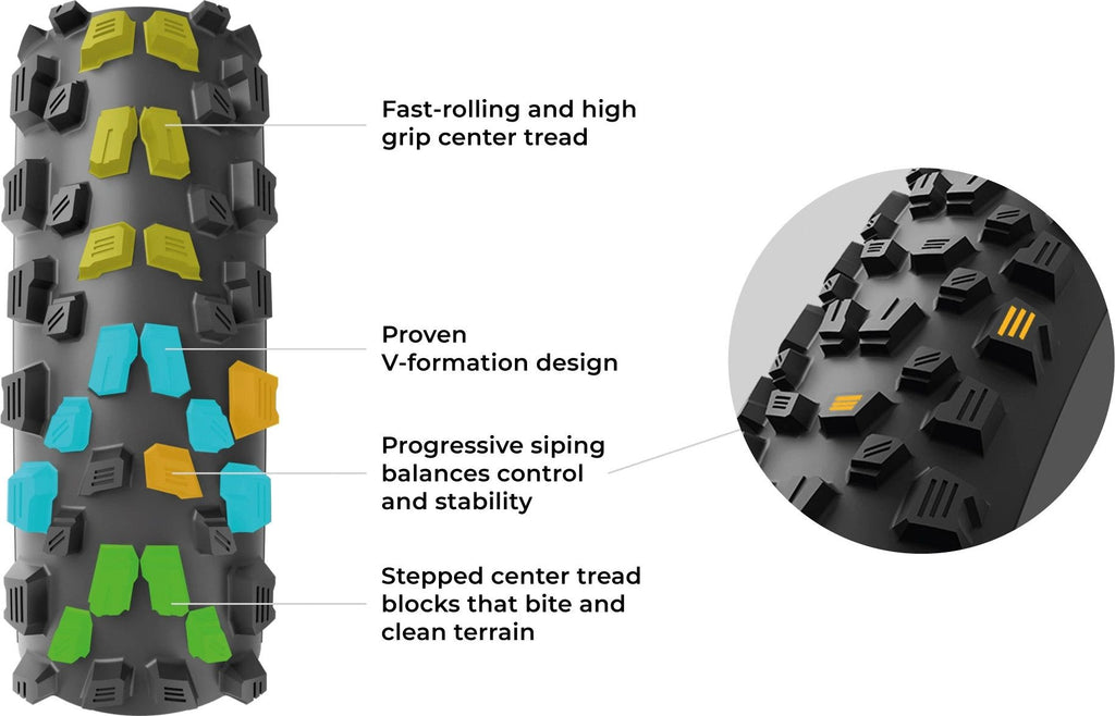 Pneu VTT Vittoria Agarro Trail 29'' Tubeless Ready Souple Anti-Puncture Belt Graphene 4Compound Formulation