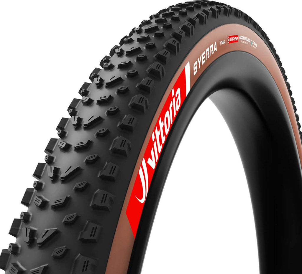Pneu VTT Vittoria Syerra Trail 29'' Tubeless Ready Souple Anti-Puncture Belt Graphene 4Compound Formulation Flancs Marrons