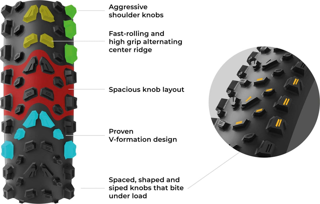 Pneu VTT Vittoria Syerra Trail 29'' Tubeless Ready Souple Anti-Puncture Belt Graphene 4Compound Formulation Flancs Marrons