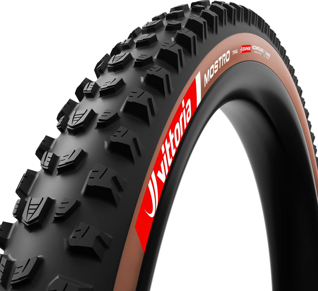 Pneu VTT Vittoria Mostro Trail 29'' Tubeless Ready Souple Anti-Puncture Belt Graphene 4Compound Formulation Flancs Marrons