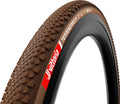 Pneu Gravel Vittoria Terreno Pro T50 Mixed Gravel Race 700 mm Tubeless Ready Souple Anti-Puncture Belt Race Formulation Marron Natural Flancs Beiges