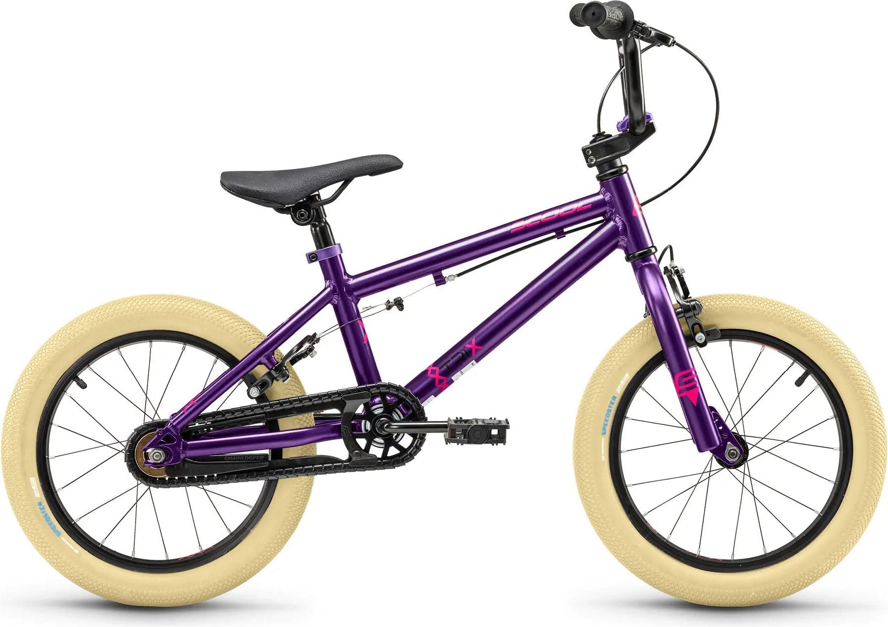 Vélo enfant S'COOL XtriX mini - 1 vitesse roue libre - Violet/Fuchsia