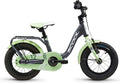 Vélo enfant S'COOL niXe - 1 vitesse - Gris foncé/Vert pastel