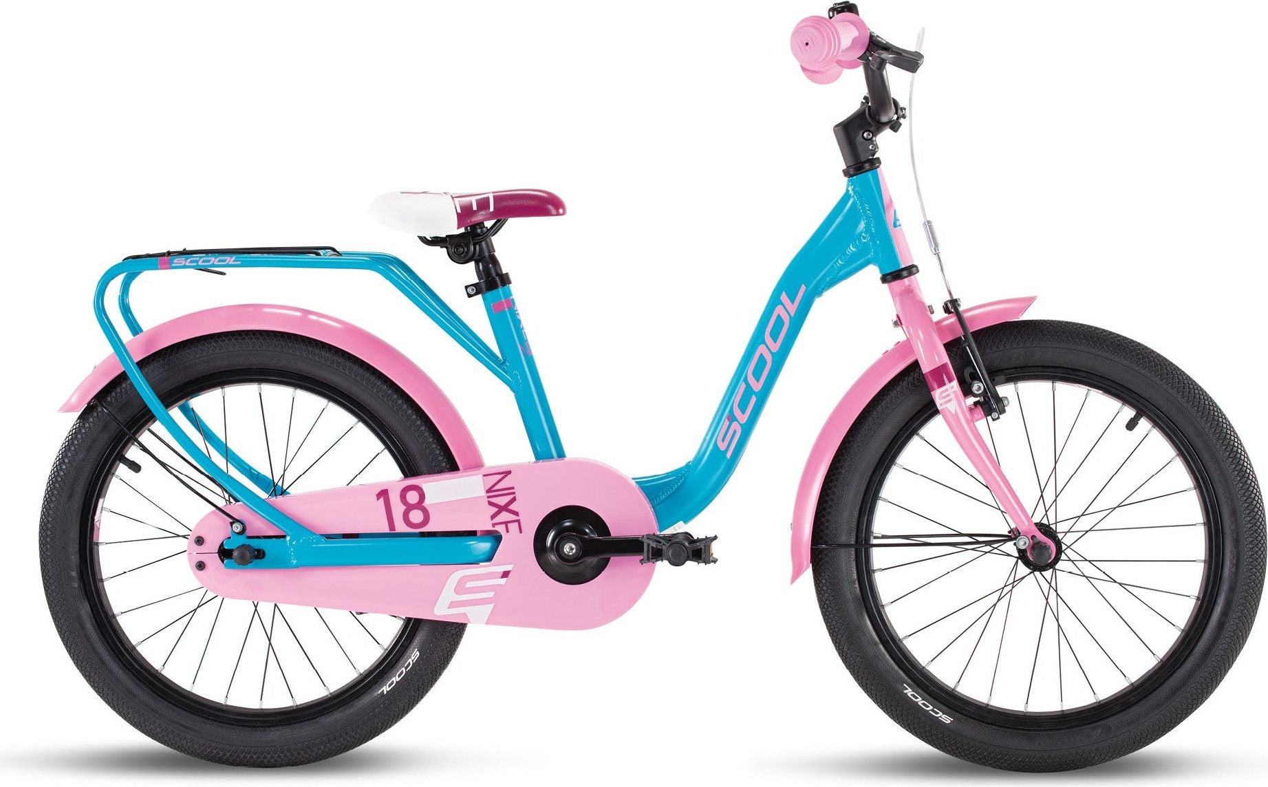 Vélo enfant S'COOL niXe - vitesse - Océan/Rose