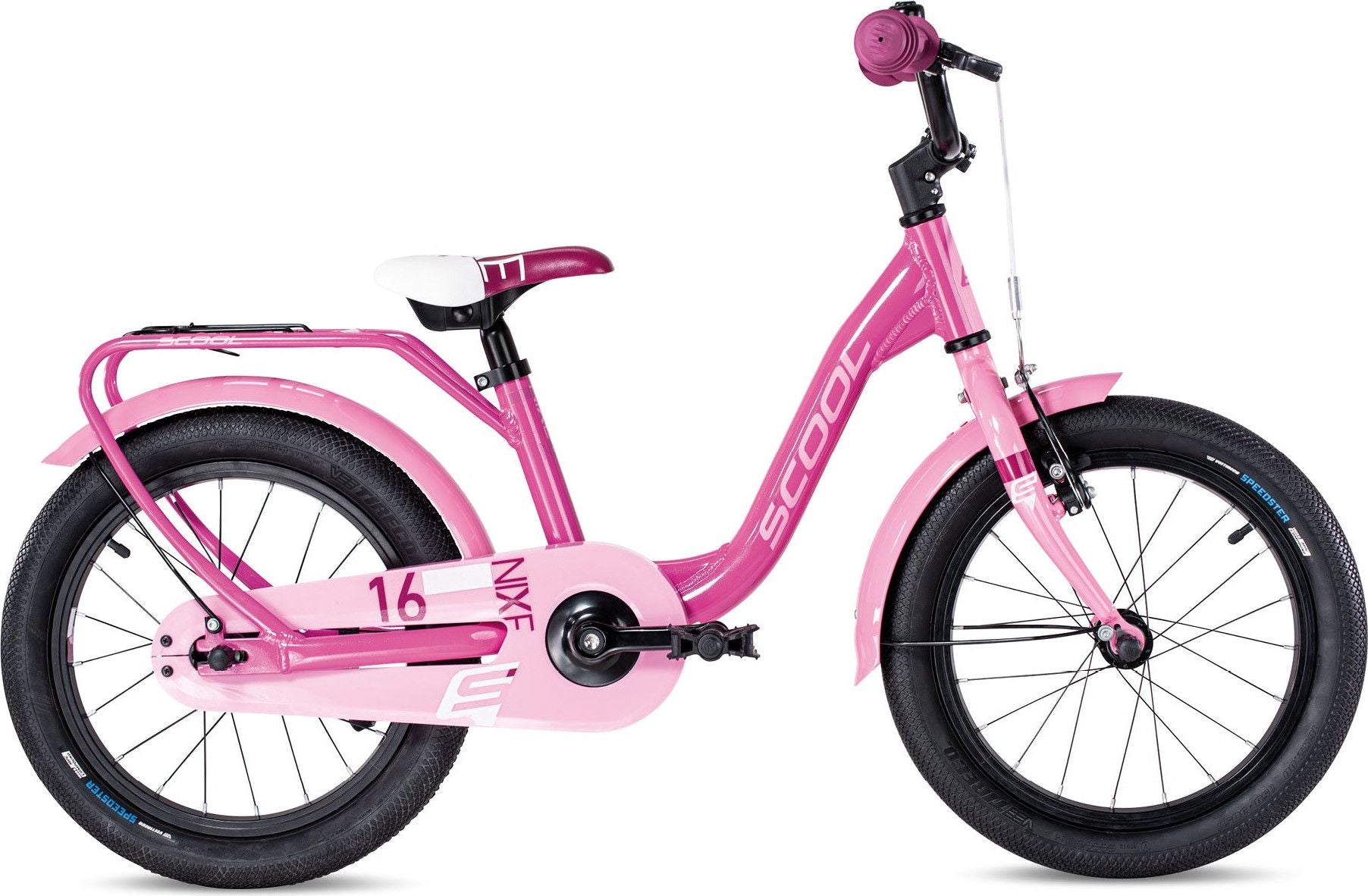 Vélo enfant S'COOL niXe - 1 vitesse - Rose/Rose bébé