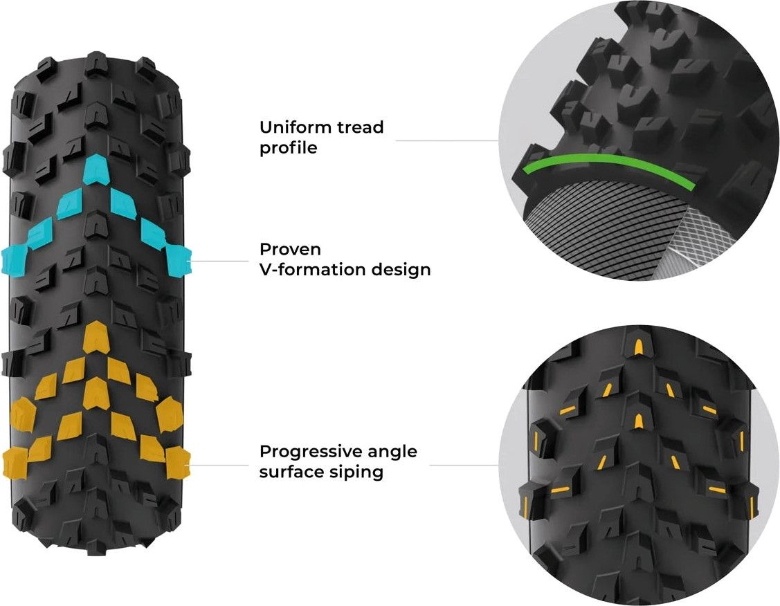 Pneu Gravel Vittoria Terreno T60 Mixed Gravel Endurance 700 mm Tubeless Ready Souple Anti-Puncture Belt Endurance Formulation Graphene Flancs Marrons