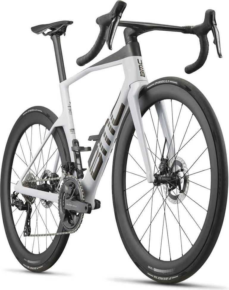 Vélo de Route BMC Teammachine R 01 Two Shimano Dura Ace Di2 12V 700mm Blanc/Noir 2027