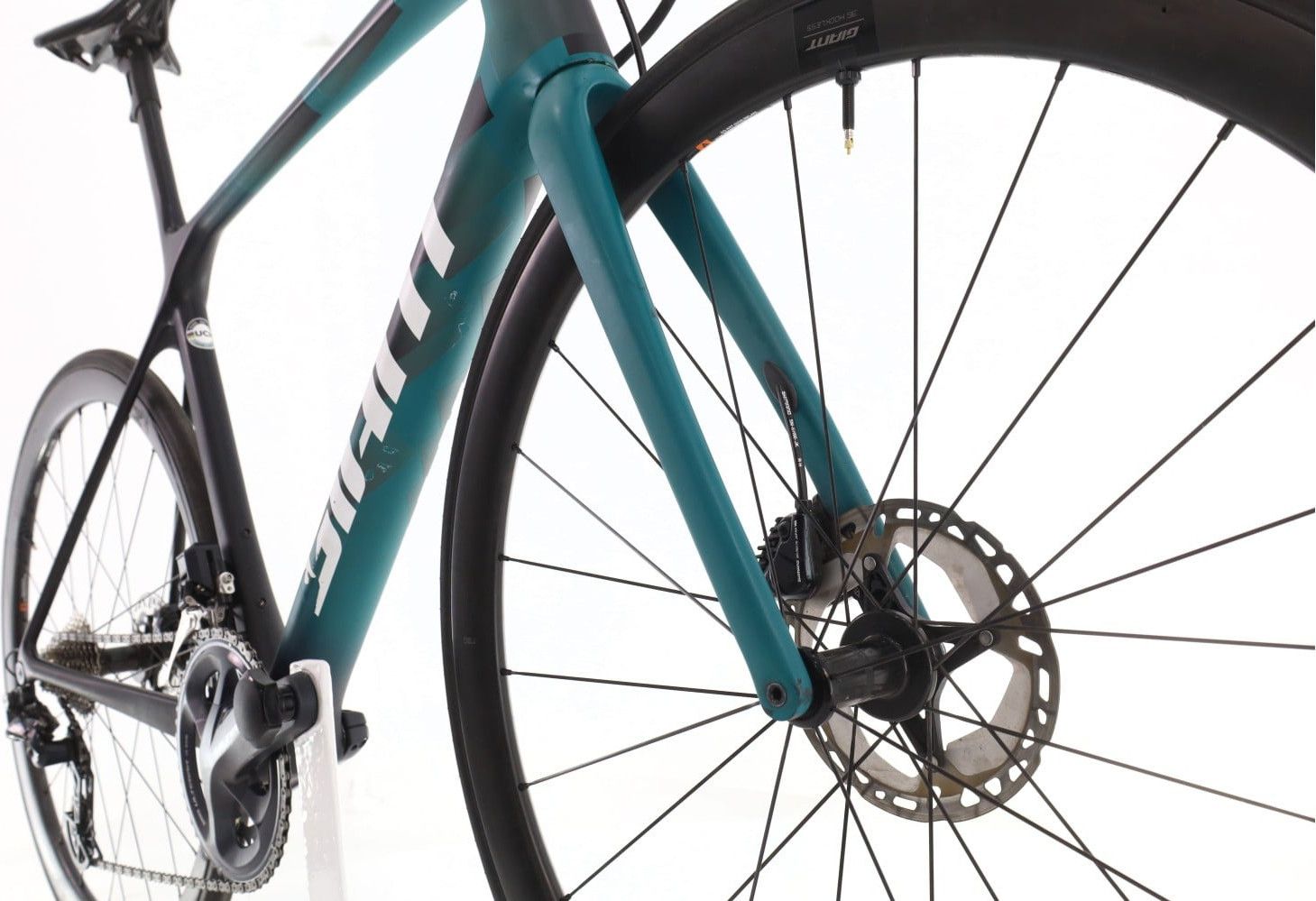 Produit reconditionné · Giant TCR Advanced SL Di2 11V · Vert / Vélo de route | Très bon état
