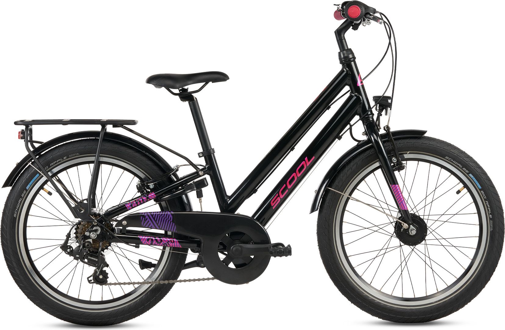 S’COOL chiX pro, vélo enfant, 7 vitesses, Orange/Pink