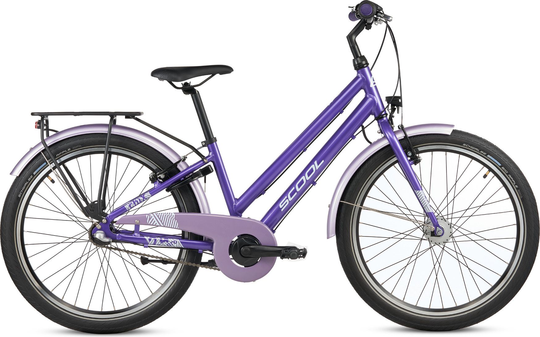 S’COOL chiX pro, vélo enfant, 3 vitesses, Violet/Lavande