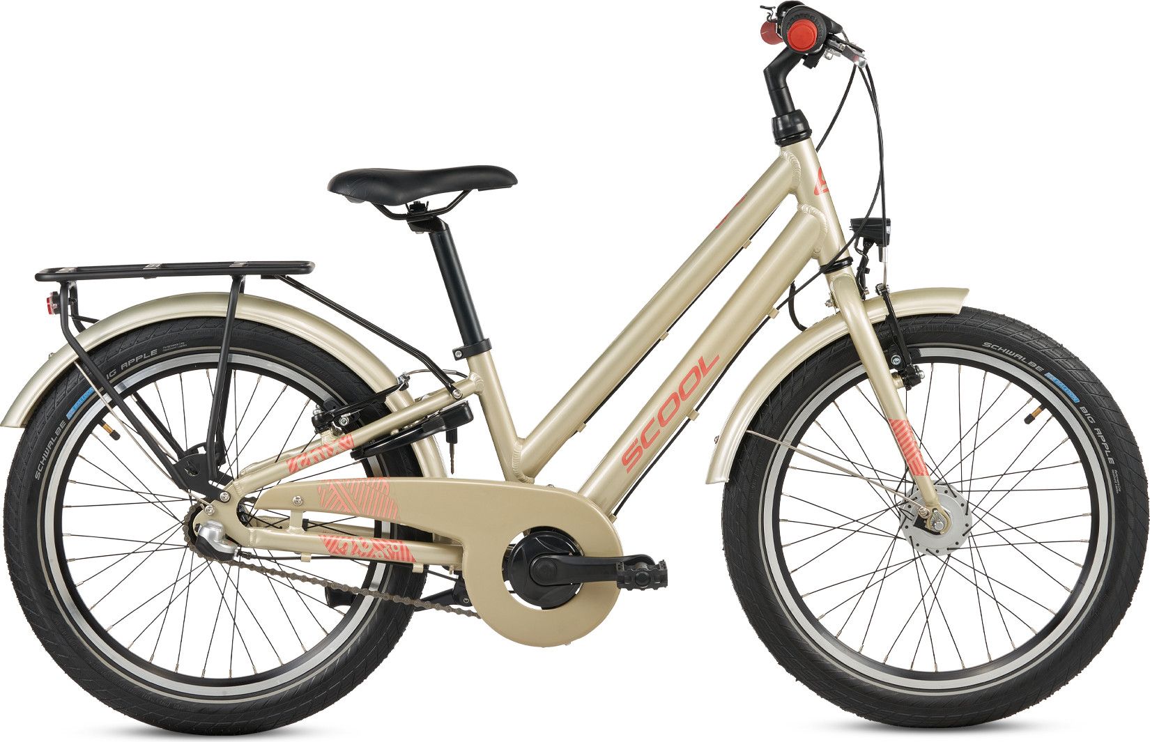 S’COOL chiX pro, vélo enfant, 3 vitesses, Beige