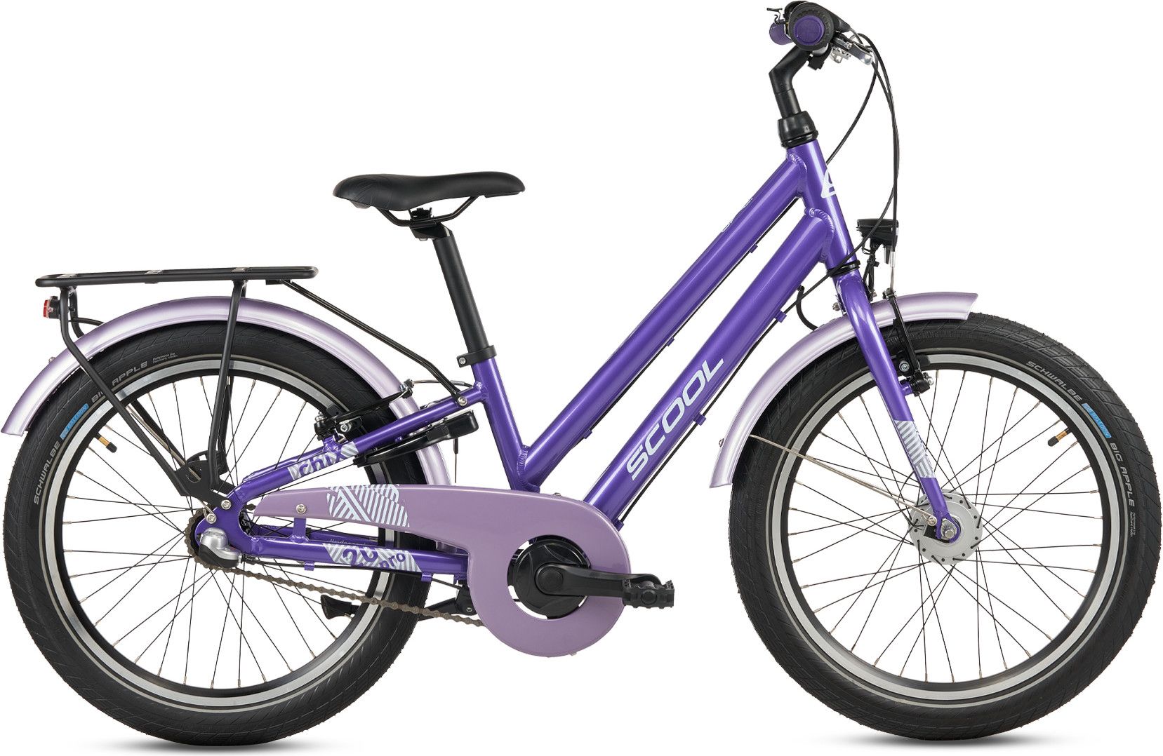 S’COOL chiX pro, vélo enfant, 3 vitesses, Violet/Lavande