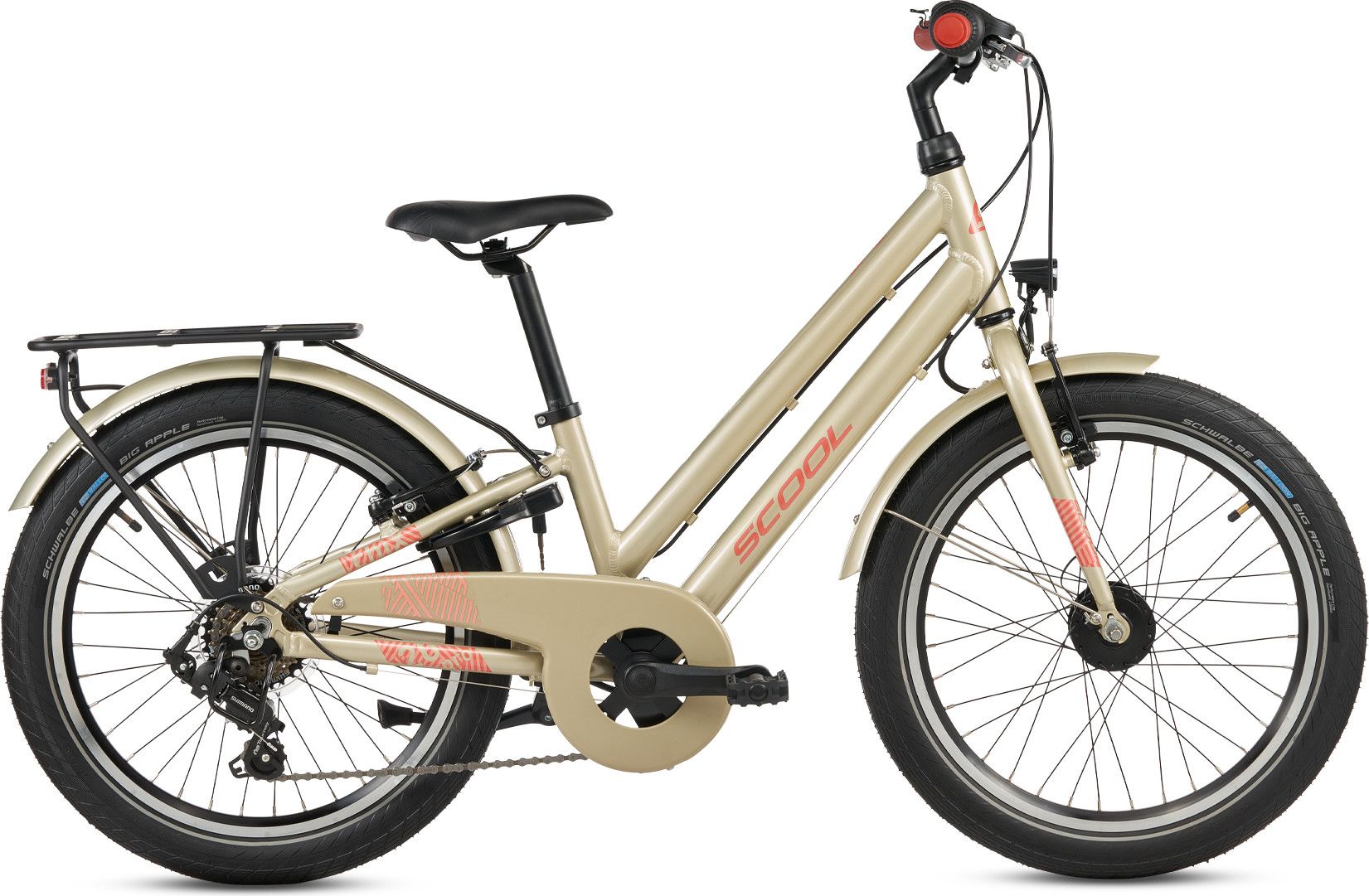 S’COOL chiX pro, vélo enfant, 7 vitesses, Beige
