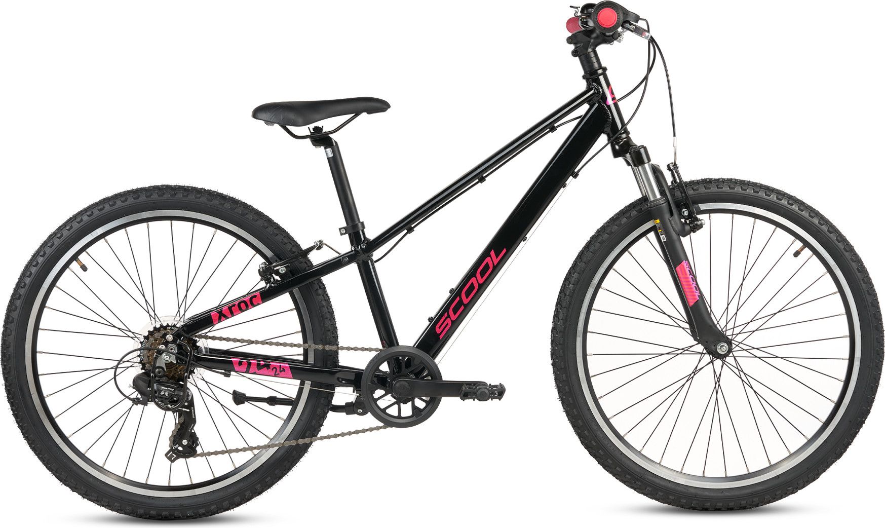S’COOL Xroc pro, vélo enfant, 7 vitesses, Orange/Pink