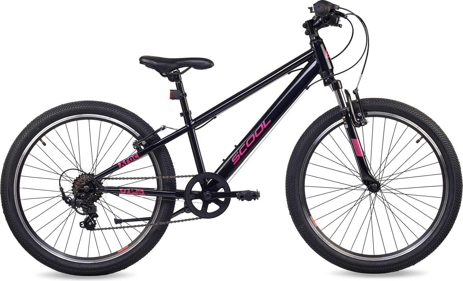 S’COOL Xroc, vélo enfant, 6 vitesses, Orange/Pink