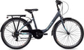 S’COOL chiX, vélo enfant, 6 vitesses, Gris foncé/Turquoise