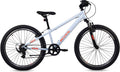 Vélo enfant S'COOL Xroc 24 pouces dérailleur 6 vitesses - Gris ciel/Orange néon - 8-12 ans - 130-155 cm