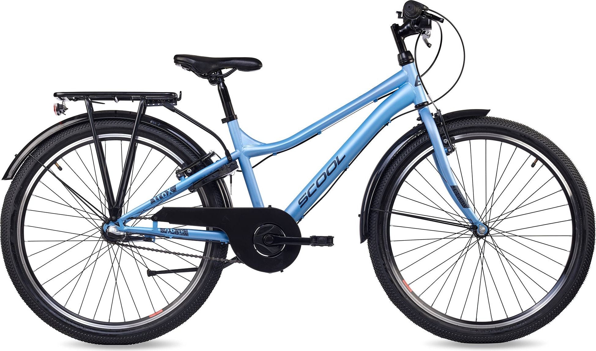 S’COOL troX, VTT enfant, 3 vitesses, Bleu clair/Bleu foncé